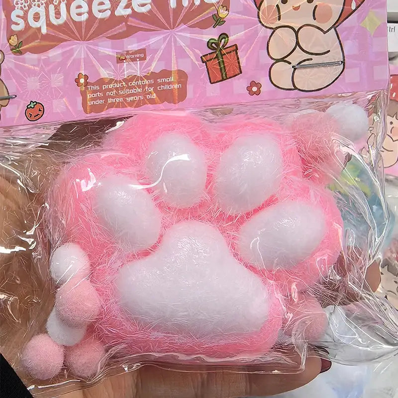 Squeeze Cat Paw Toys Soft Abreact Relief Stress Relief Squishy Cat Paw Toys for Relaxation Cute Gift for Cat Lovers