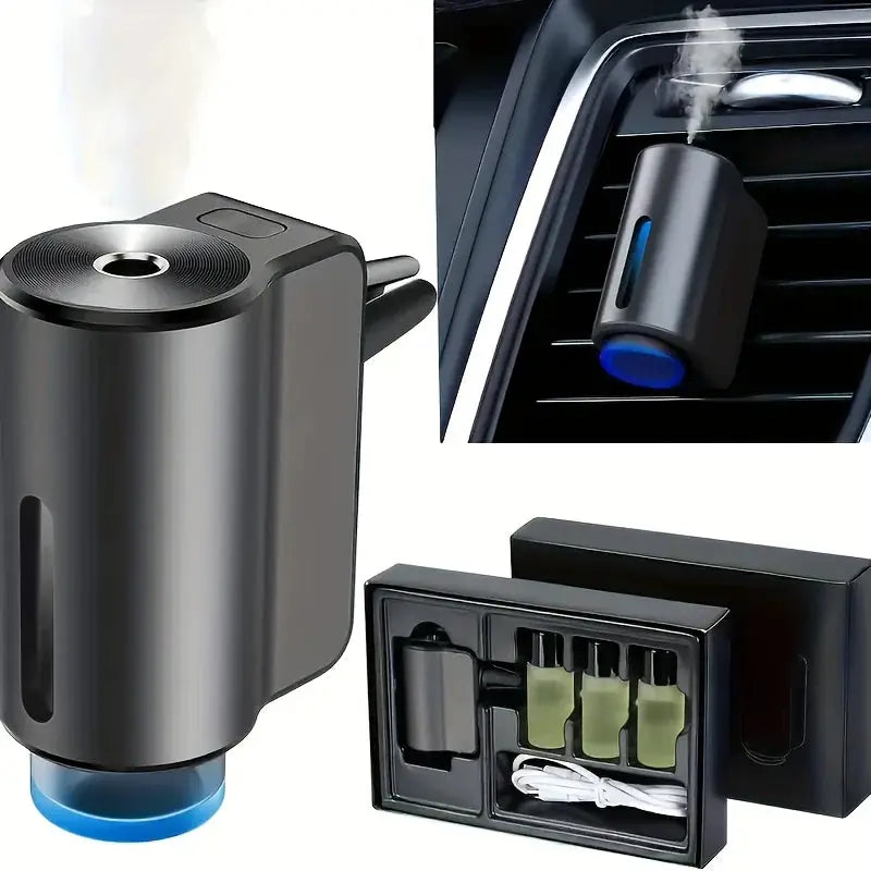 Car Diffuser Purifier Humidifier AI Aromatherapy Ionizer Freshener Essential Oil Diffuser For Vehicles