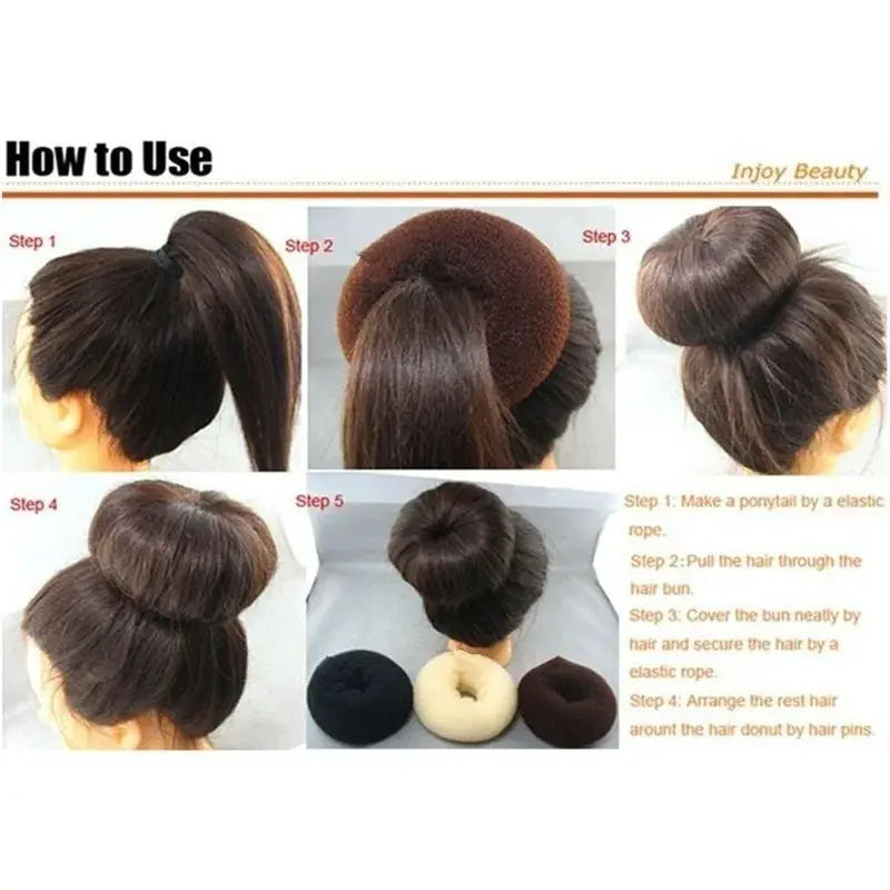 14cm Big Hair Bun Donut Headwear For Meatball Bun And Princess Bun Hairstyles Hair Accessories Headband