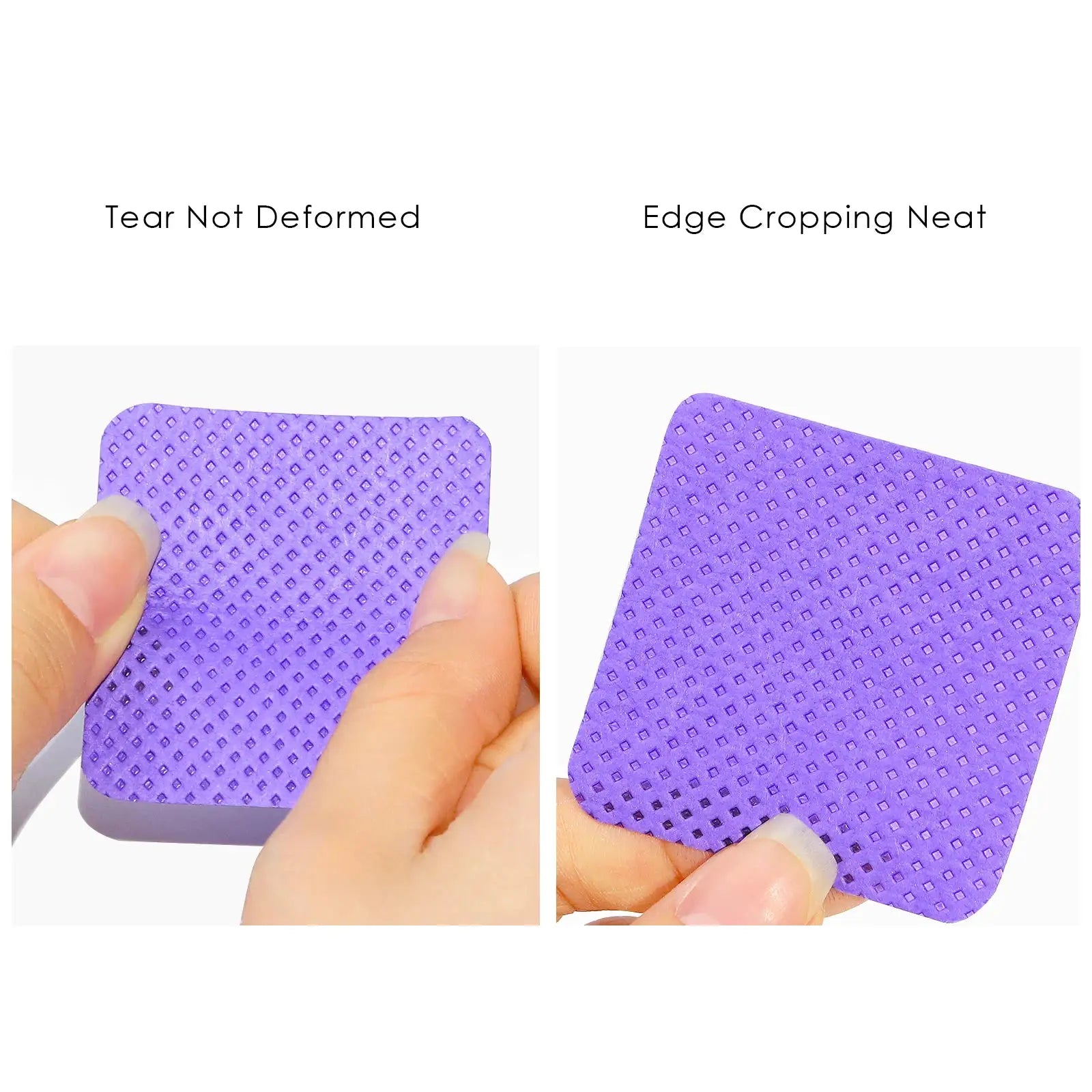 Misscheering 300pcs Lint Free Nail Polish Remover Napkins Vibrant Cotton Wipes Paper Pads For Manicure UV Gel Dust