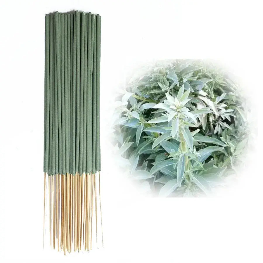 Clean And Low Powder White Sage Bamboo Stick Incense 22cm Long For Home Hotel Yoga Studio