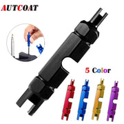 Valve core remover tool for Presta/Schrader with valve extender, Simples Market, 5 color options