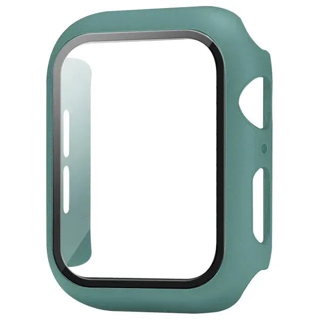 Glass+Cover For Apple Watch case 10 9 8 7 6 SE 5 iWatch Accessorie Screen Protector iWatch series 46mm 44mm 40mm 41 45mm 38 42mm