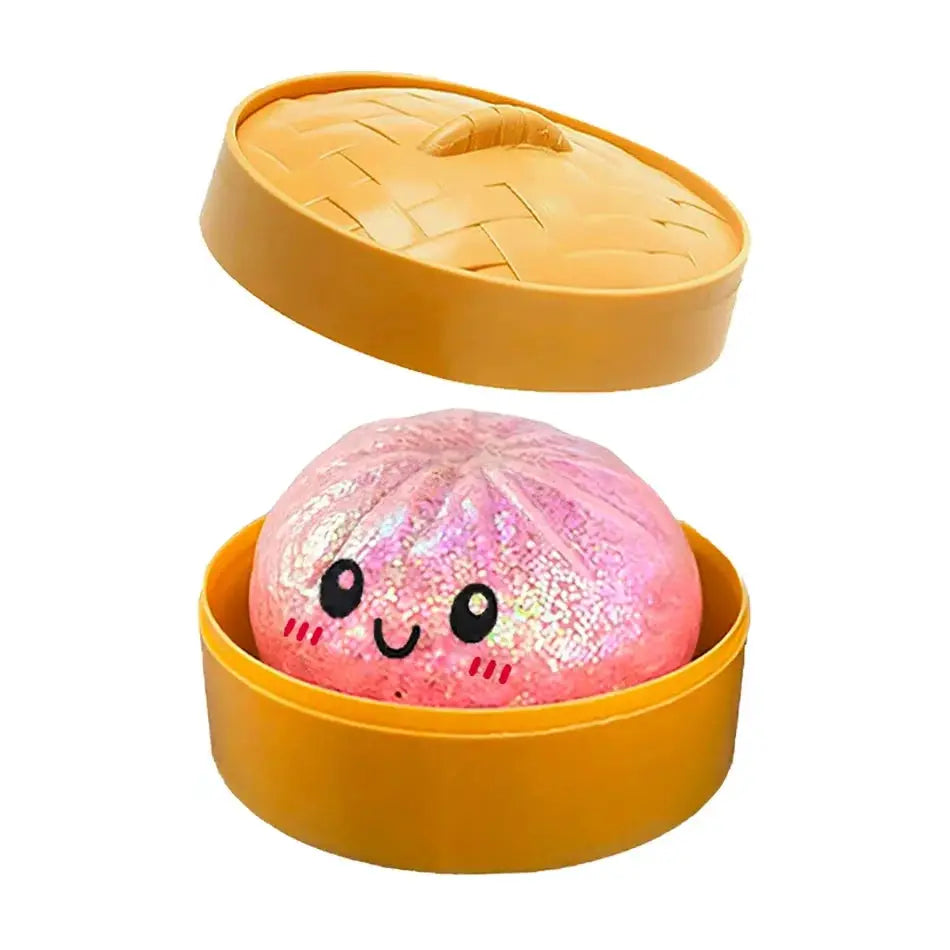 Dumpling Squishies Cute Colorful Bun Toy Slow Rising Stress Relief Fidget for Kids and Adults Anti Anxiety Gift