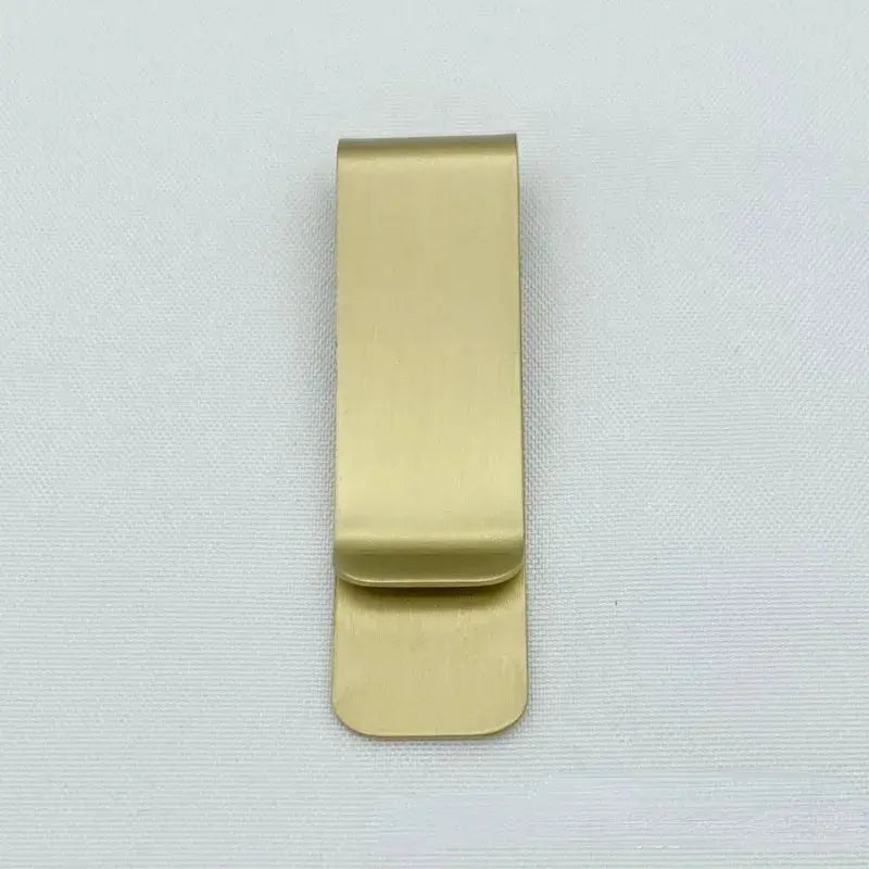 Money clip by Simples Market, stainless steel gold-tone belt clip for banknotes