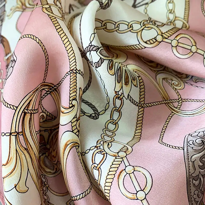 90x90cm Silk Like Square Scarves Women Hijab Shawls Fashion Print Kerchief Femme Head Scarf Foulard Bandana Beach Pareo