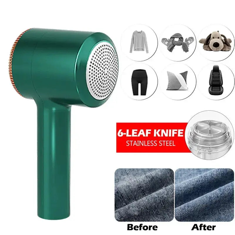 NovaLint Rechargeable Lint Remover USB Electric Hair Ball Fuzz Trimmer For Clothes And Sweaters