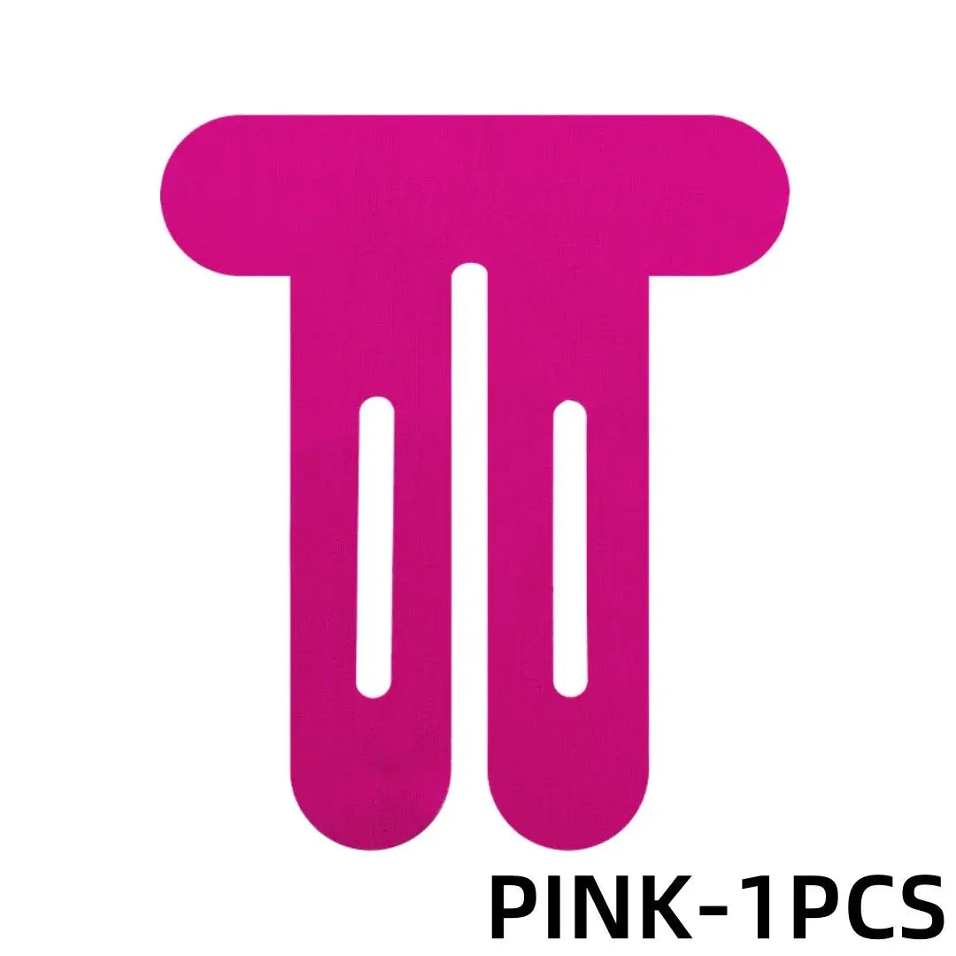 Kinesiology tape, pink, pre-cut for knee and posterior thigh, 1 piece by Simples Market