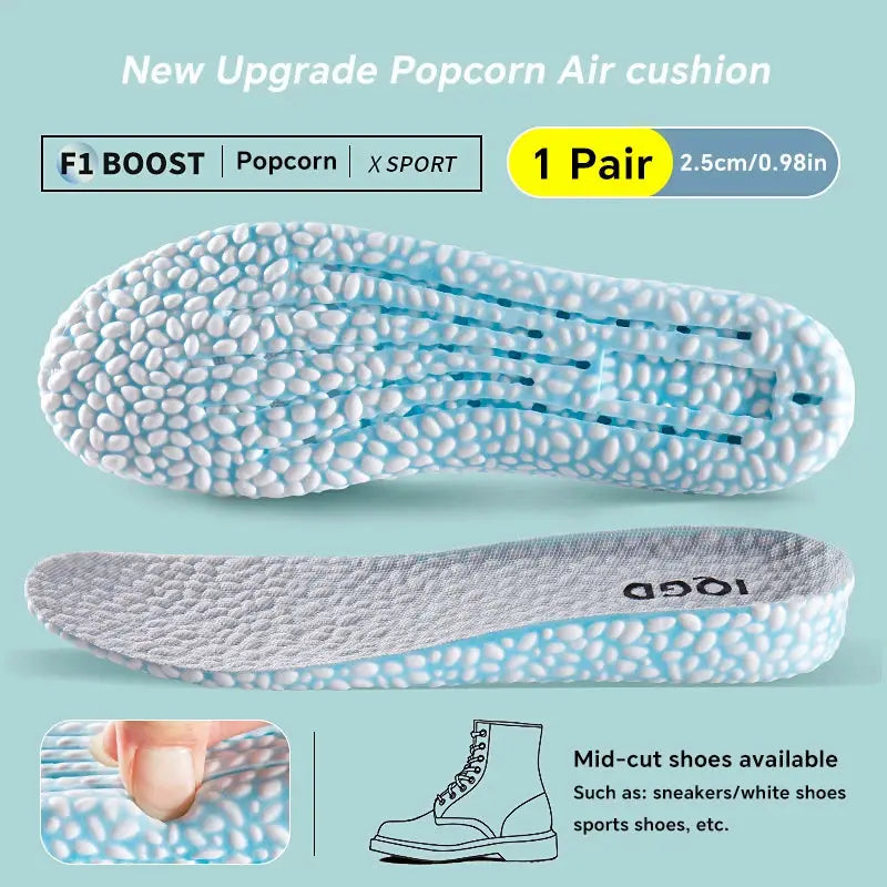 Invisible Height Increase Insoles EVA Material Breathable Shock Absorption Arch Support For Shoes Men Women