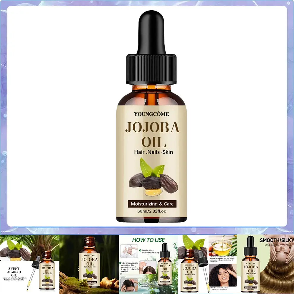 Organic Jojoba Oil Cold Pressed Hexane Free Carrier Oil For Face Hair Skin Nails Natural Moisturizing