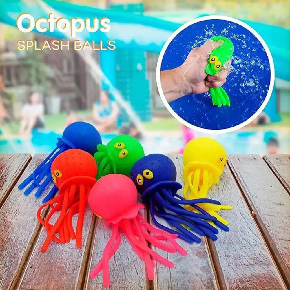 Baby Bath Toys Sponge Water Absorbing Octopus Squeezing Stress Relief Toy For Children Summer Water Play