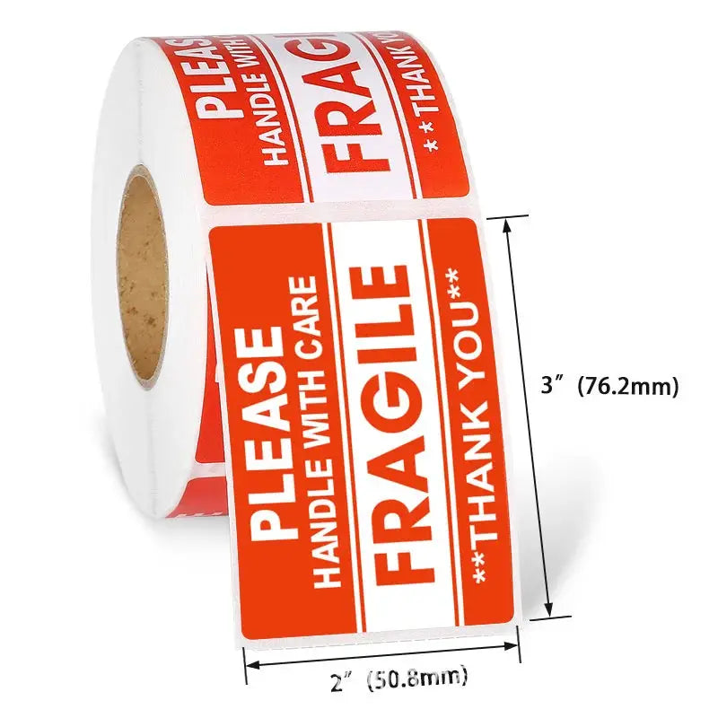 100 Pack Fragile Stickers Please Handle With Care Warning Labels For Shipping And Diy Supplies