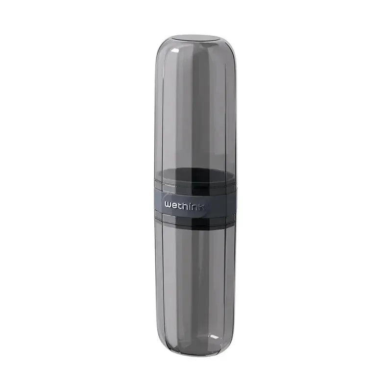 TravelEase Transparent Portable Toothbrush Case For Travel And Business Trips Durable Acrylic Hygienic Organizer