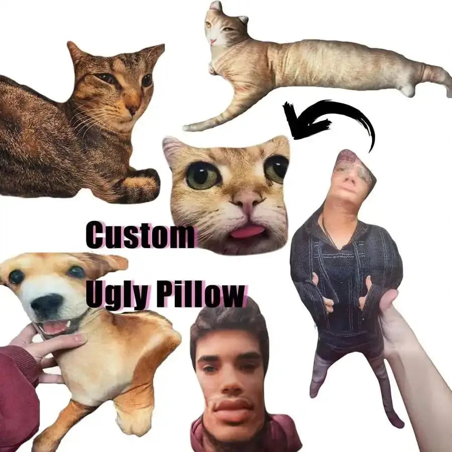 Custom Portrait Pet Pillow For Cats Dogs And Other Animals Keepsake Gift For Christmas Thanksgiving Memorial