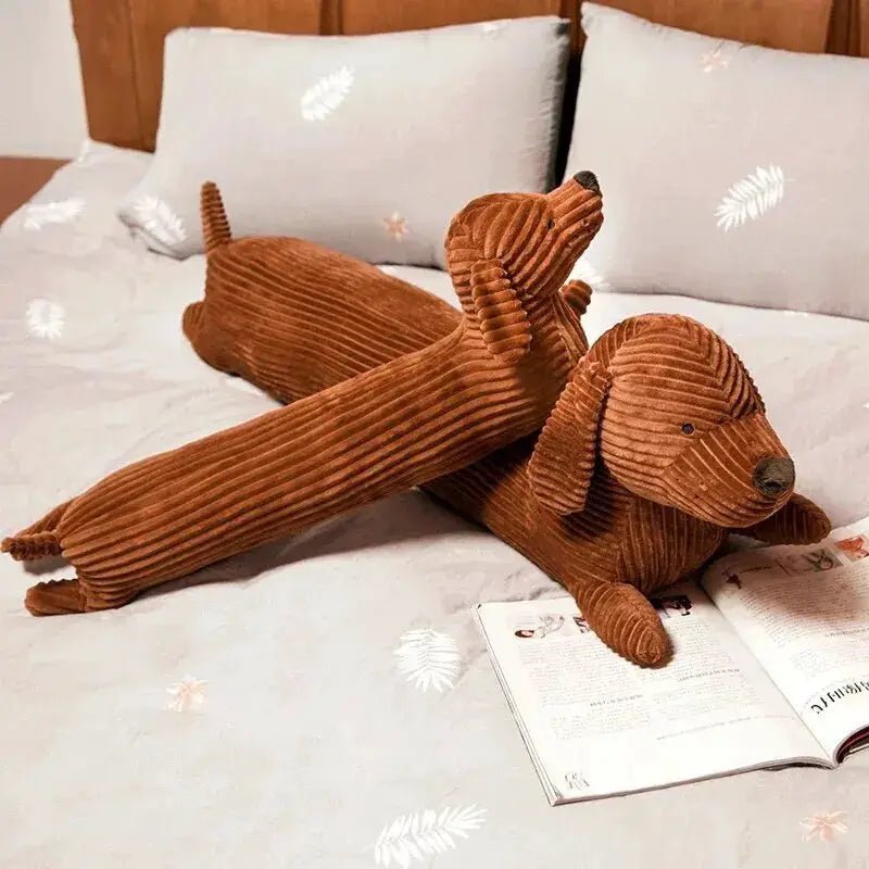 Cute Dachshund Strip Pillow Soft Sofa Throw Pillow For Living Room Office And Home Decor - Simples Market