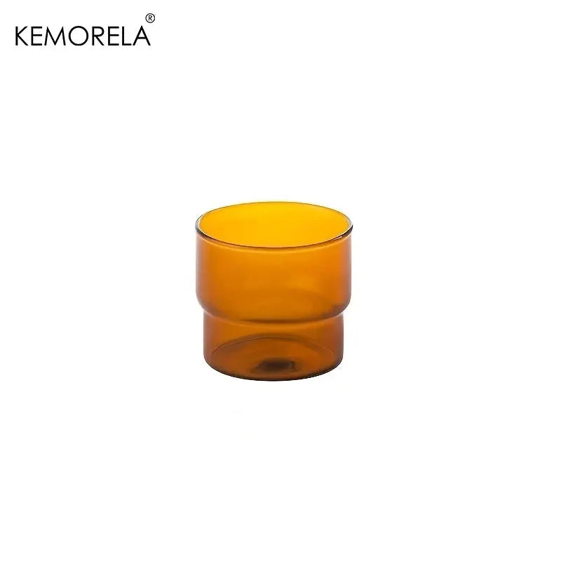 Kemorela 290ml Origami Style Glass Cup Heat Resistant Vintage Drinkware For Coffee Tea Wine Beer And Smoothies