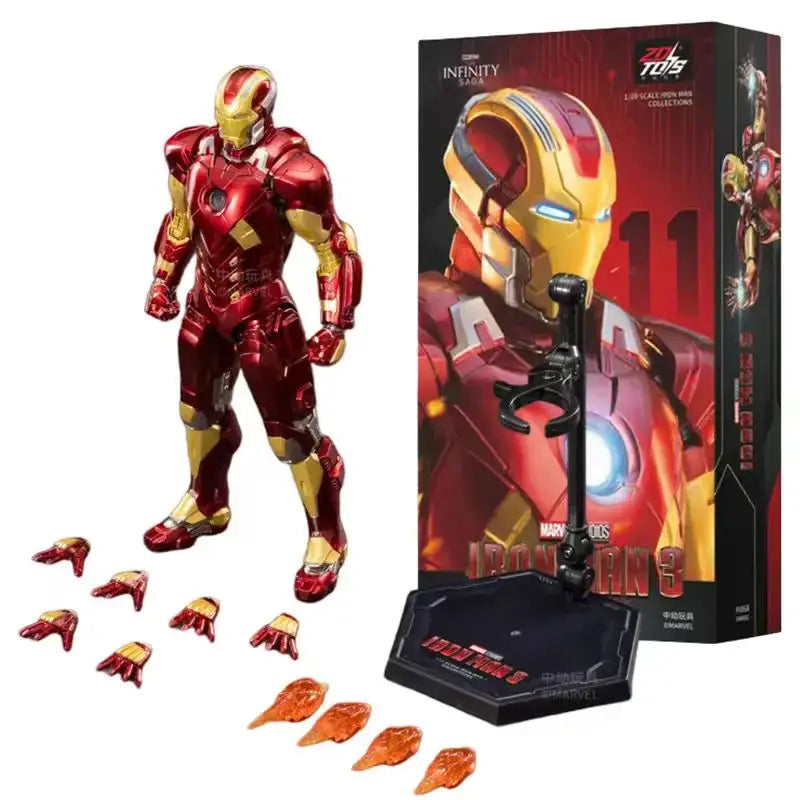ZDTDS Iron Man Avengers MK37 Hammerhead MK12 MK38 Igor MK9 Iron Patriot War Machine Action Figure Collectible Toy