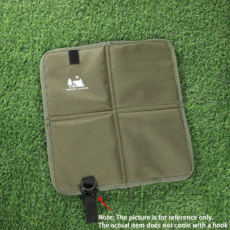 Simples Market Outdoor Camping Foldable Seat Cushion, olive green moisture-proof mat with strap