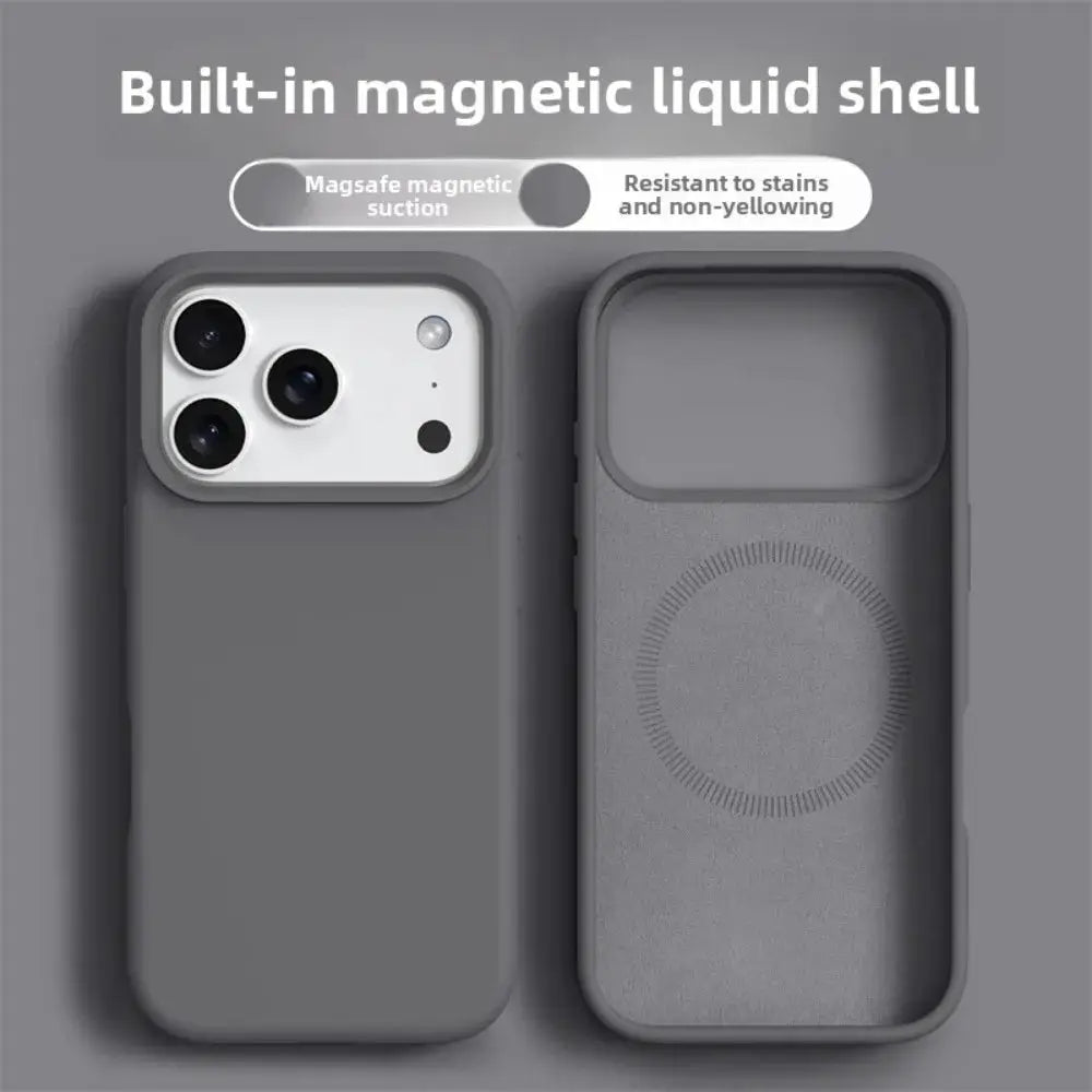 Original Magnetic Liquid Silicone Phone Case For iPhone 17 16 Pro Max And iPhone Air With MagSafe
