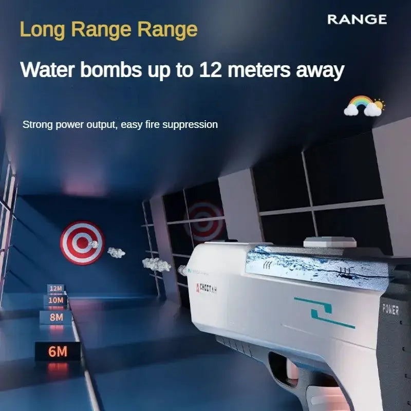 Automatic Firing High Pressure Electric Water Gun For Kids Summer Outdoor Pool Fight Games Water Toy Gift