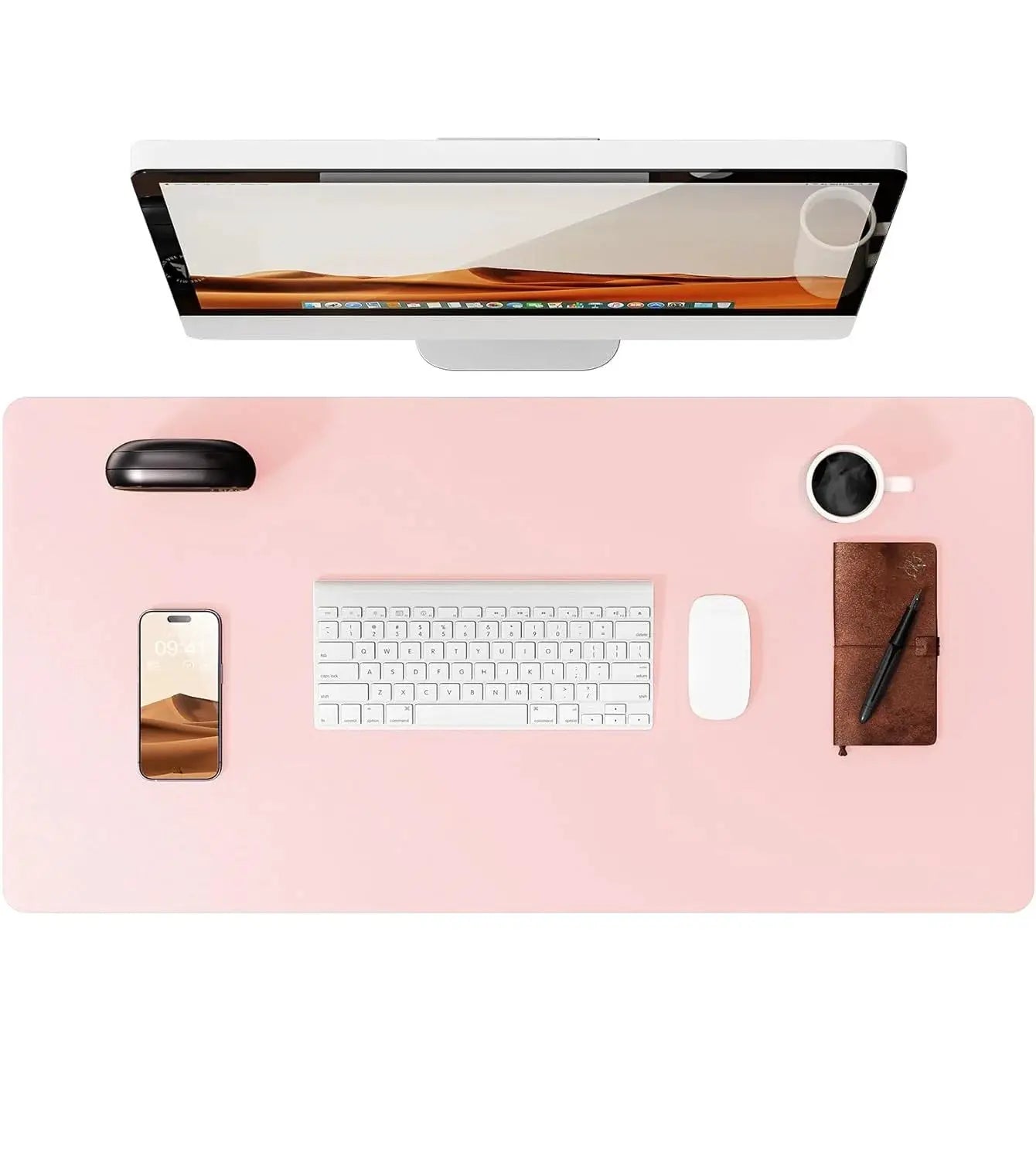 Large PU Leather Desk Pad Mouse Pad For Office Non Slip Leather Desk Mat Laptop Desk Pad Protector
