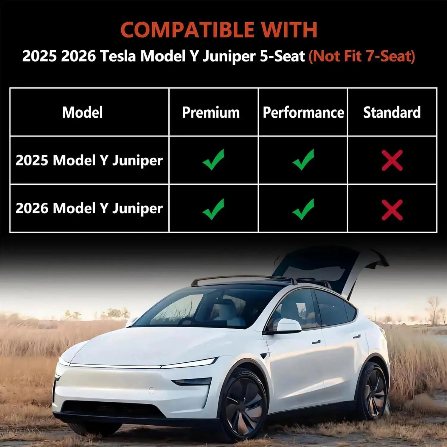Simples Market Tesla Model Y Juniper TPE floor mats and trunk luggage mats for 2025+ Premium/Performance