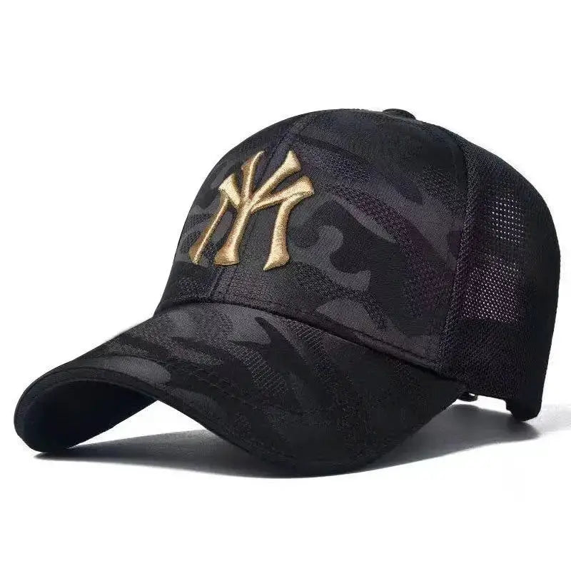 Letter Embroidery Camouflage Baseball Cap Adjustable Unisex Sun Protection Hat For Men Women Outdoor Casual
