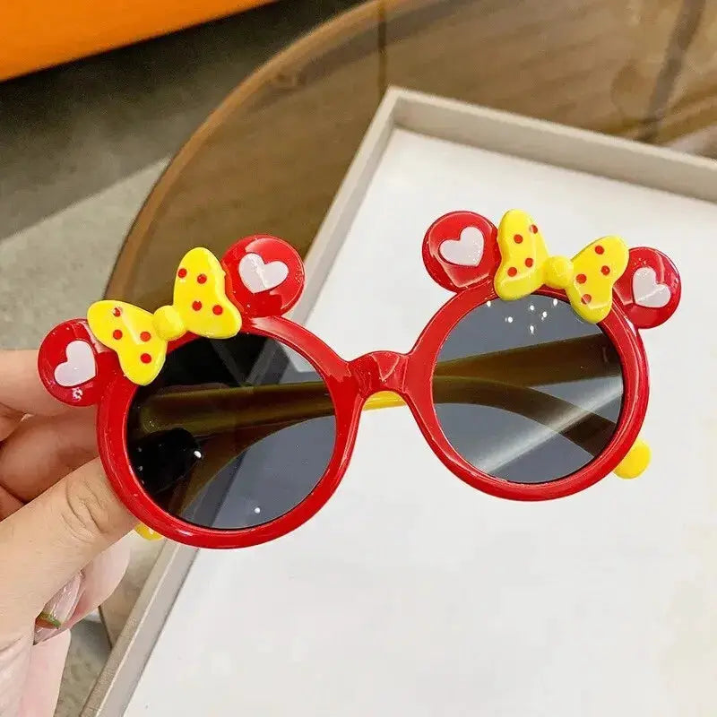 UV400 Cartoon Sunglasses For Kids Boys Girls Lightweight Plastic Frame Sun Protection Outdoor Shades