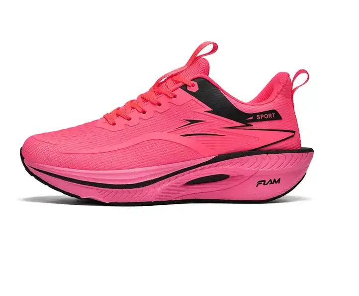 Marathon Mens And Womens Sports Running Shoes With Carbon Board Air Cushion Breathable Lightweight Nonskid Sneakers