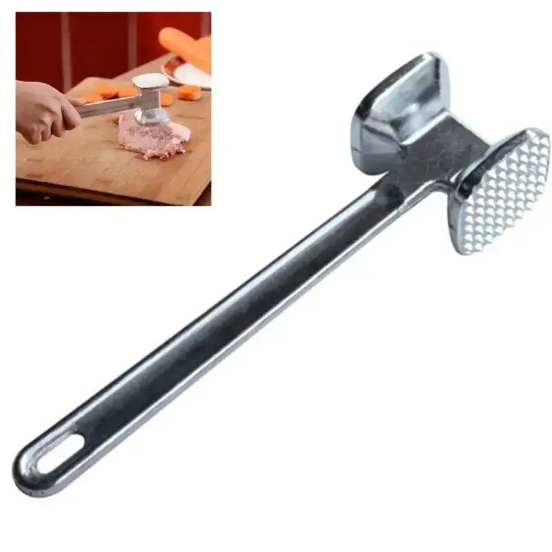 PrimeZinc Meat Tenderizer Hammer Mallet Zinc Alloy Eco Friendly Kitchen Tool For Beef Chicken Pork