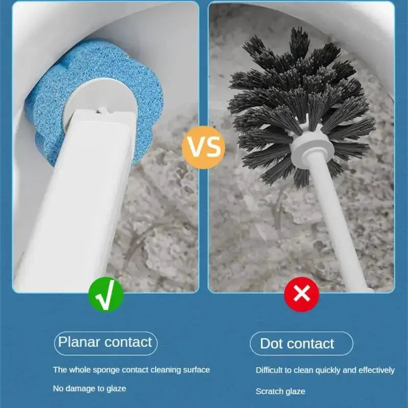 EcoClean Disposable Wall Mounted Toilet Brush With Hygienic Fast Dry Hollow Design Odor Prevention