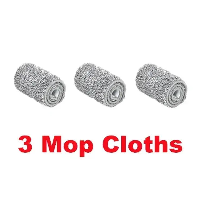 Mop cloths, microfiber, 3-pack for flat squeeze mop