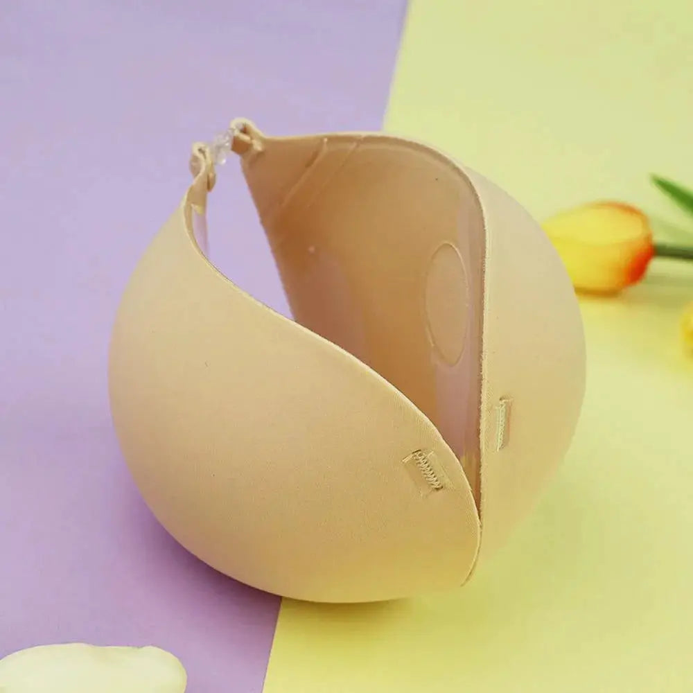 Simples Market adhesive padded strapless bra in nude beige
