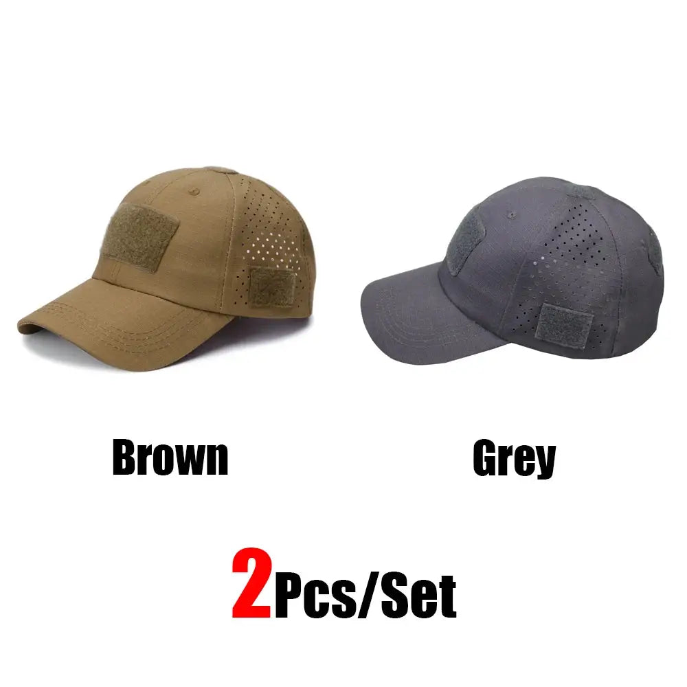 Mens Camouflage Baseball Cap Breathable Sun Protection Hat For Outdoor Sports Hunting Hiking Camping Beach Fishing