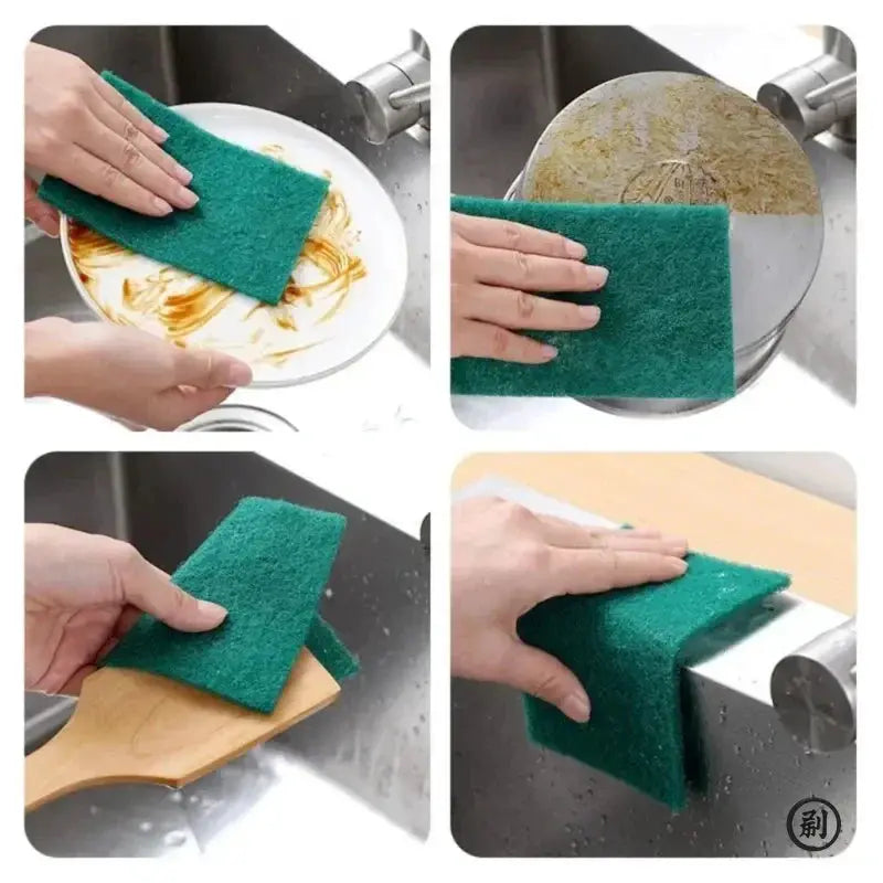 Grit Free Scrub Pads 10 And 30 Pack Scratch Free For Nonstick Pans Multipurpose Reusable Kitchen Sponges For Dishes