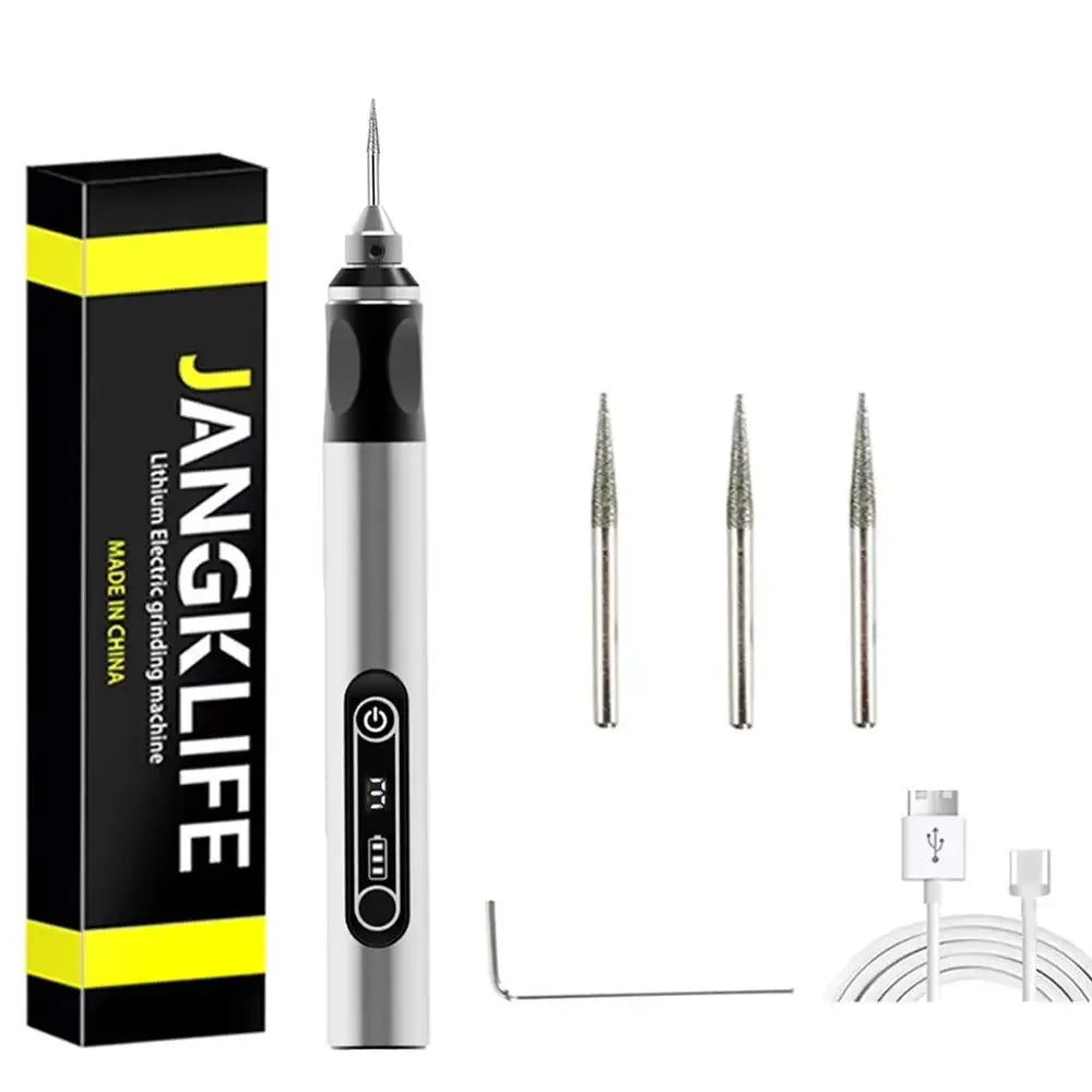 JANGKLIFE Cordless USB Rotary Tool Kit For Woodworking Engraving Jewelry Metal Glass Mini Wireless Drill