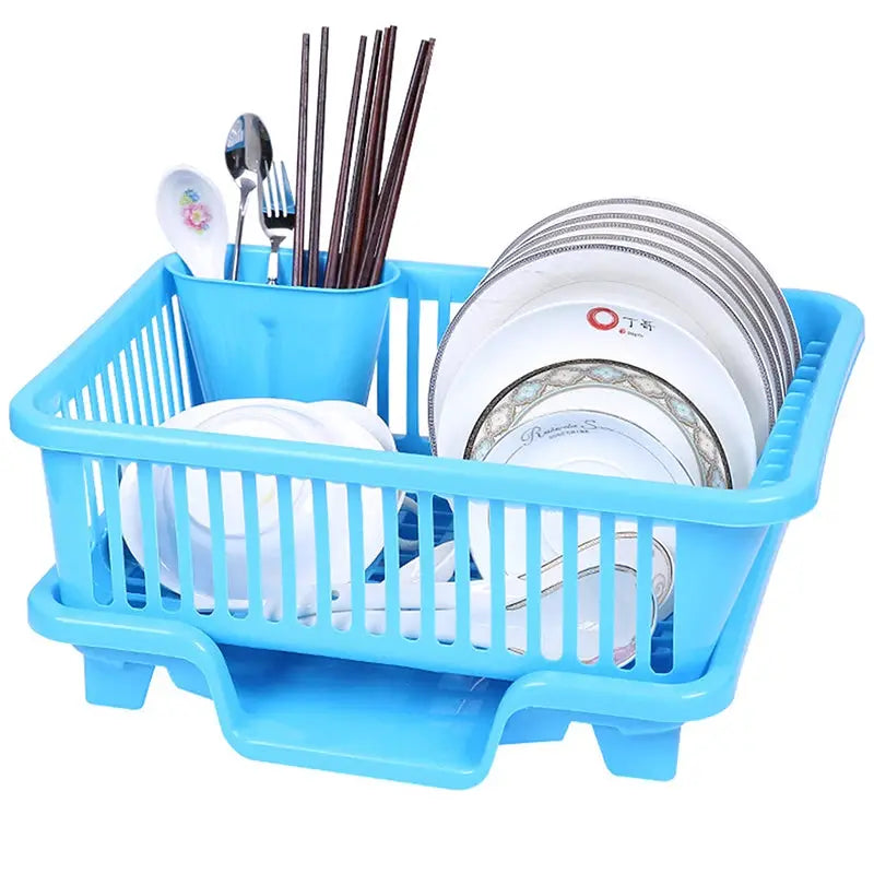 ChefEase Kitchen Drainage Rack With Drainer Board For Efficient Counter Drying And Dishes Organization