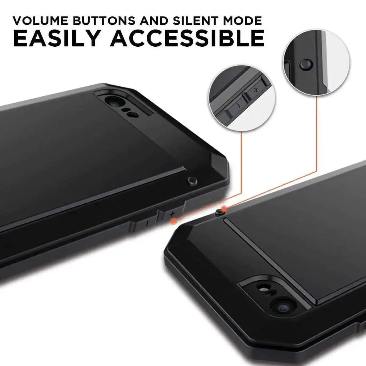 ShieldGuard IP54 Waterproof Heavy Duty Aluminum Case For iPhone 11 Through 17 Series With Gorilla Glass Cover