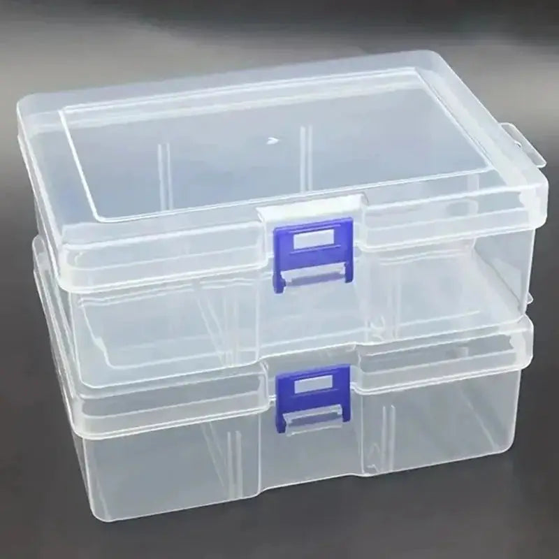 Transparent Plastic Storage Boxes for Jewelry Hardware Accessories and Small Items DIY Crafts and Cosmetics Organizer