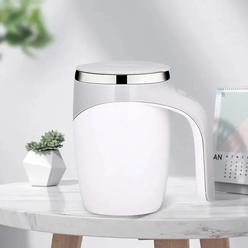 Automatic Stirring Cup Mug Rechargeable Portable Electric Stirring Stainless Steel Magnetic Base For Coffee And Tea