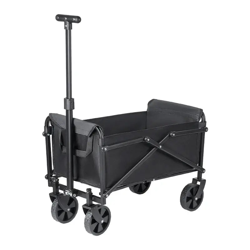 Foldable Portable Picnic Cart For Outdoor Camping Heavy Duty Collapsible Utility Cart For Beach And Shopping