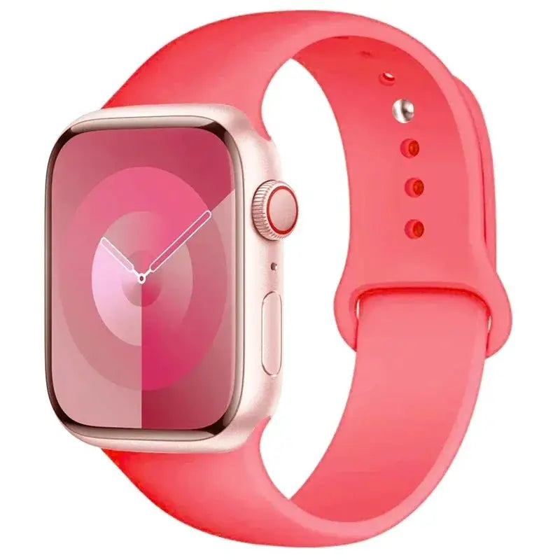 Silicone Band For Apple Watch strap 46mm 44mm 45mm 40mm 41mm 42-38mm 49mm sport bracelet iwatch series 11 10 9 8 7 6 5 SE Ultra3