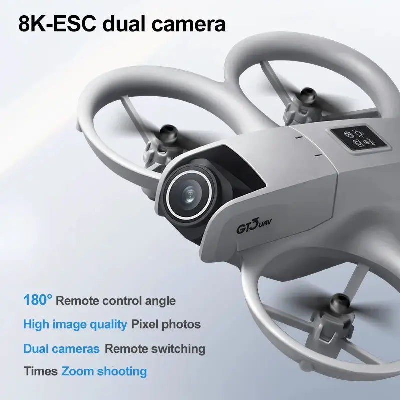 2025 GT3 RC Drone 8K Dual Camera 5G Obstacle Avoidance Pro HD Aerial Photography Quadcopter Remote Control Aircraft