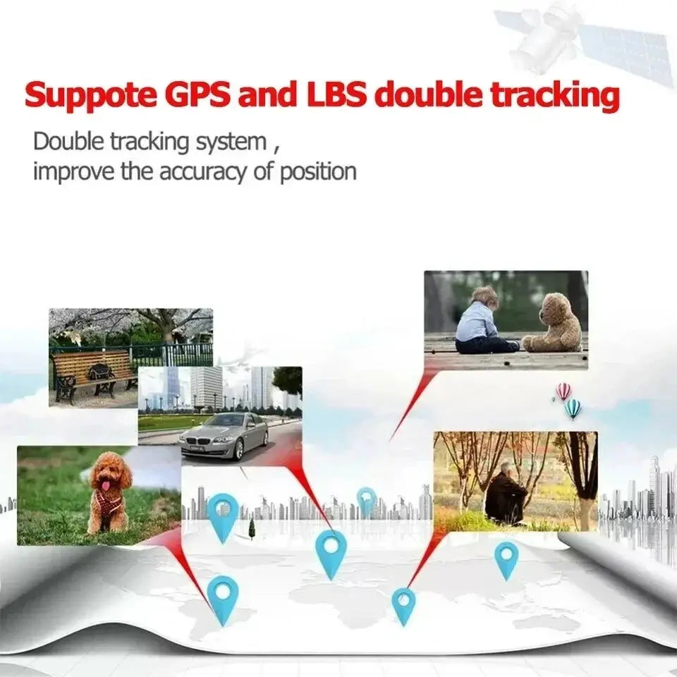 GF07 Magnetic Mini GPS Tracker; compact portable real-time vehicle and pet locator by Simples Market