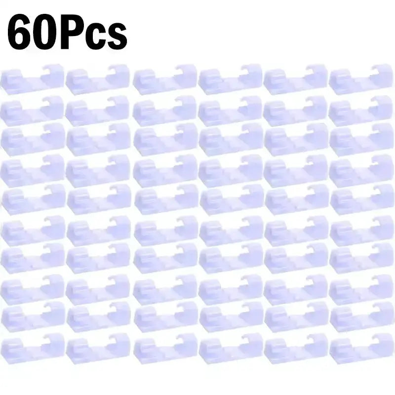 NeatCable Self Adhesive Cable Organizer Clips for Desk and Wall Mount to Manage PC Mouse USB Power Cords