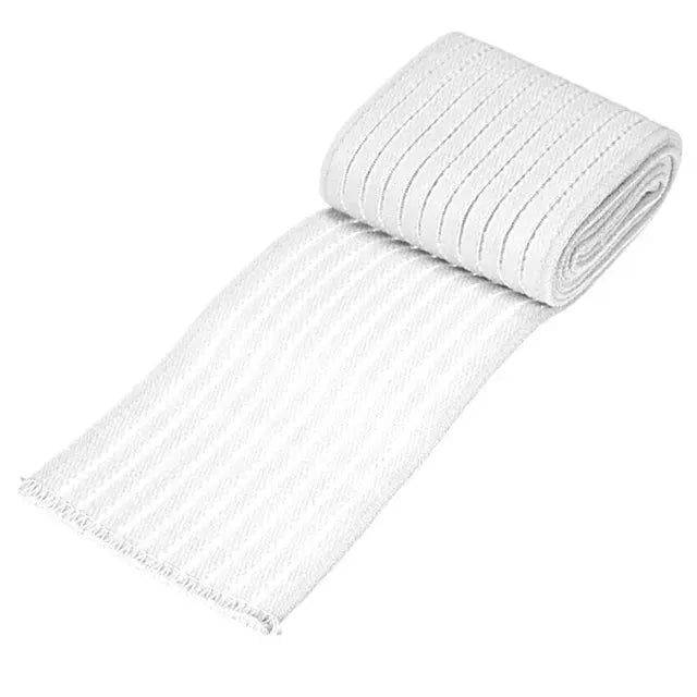 Compression bandage roll (1pc) by Simples Market, white elastic kinesiology wrap for ankle to thigh
