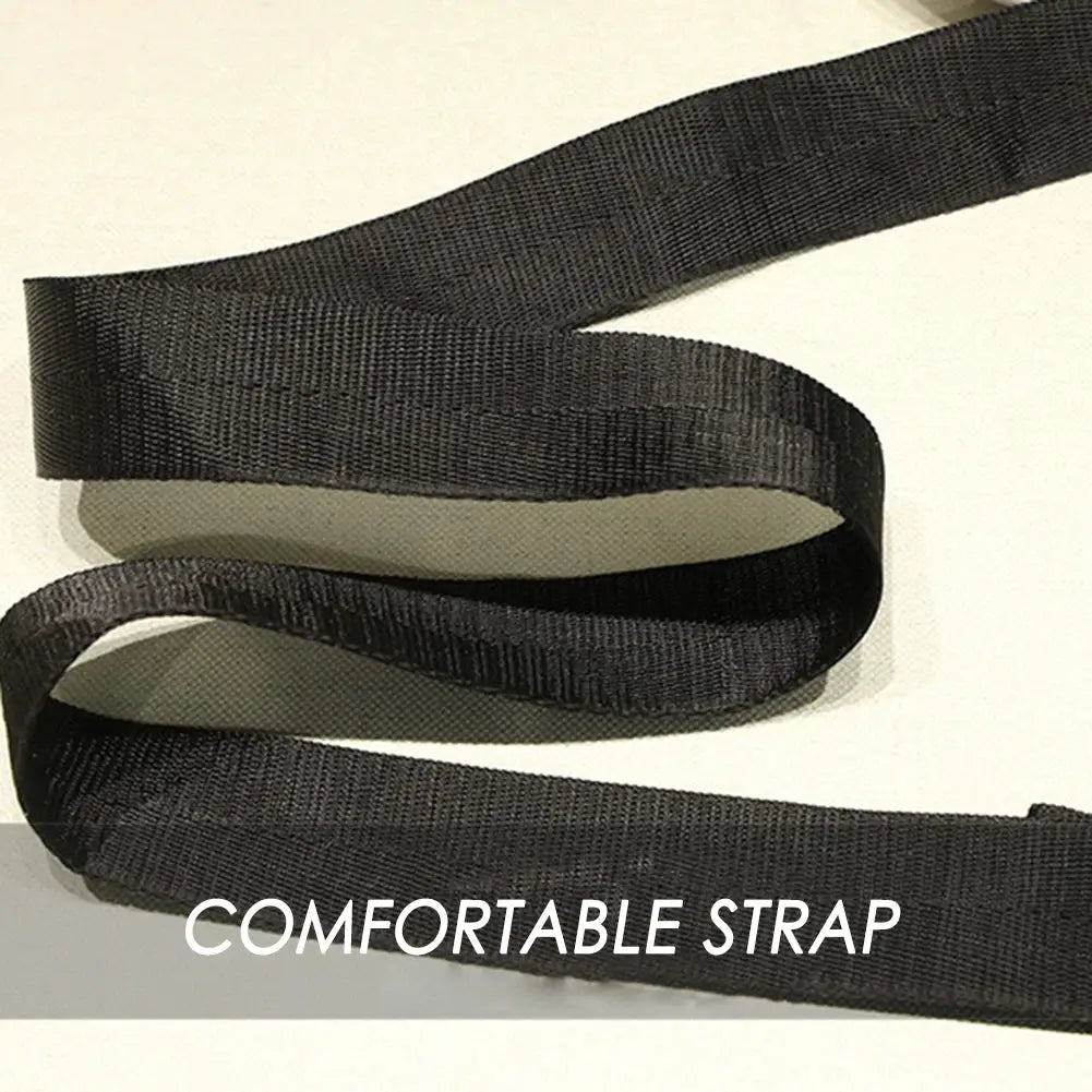 Sport gym bag strap, black, comfortable woven design