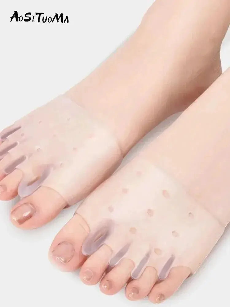 AuraFlex Silicone Front Foot Pads For Bunion Relief And Nighttime Comfort Cushioned Foot Support