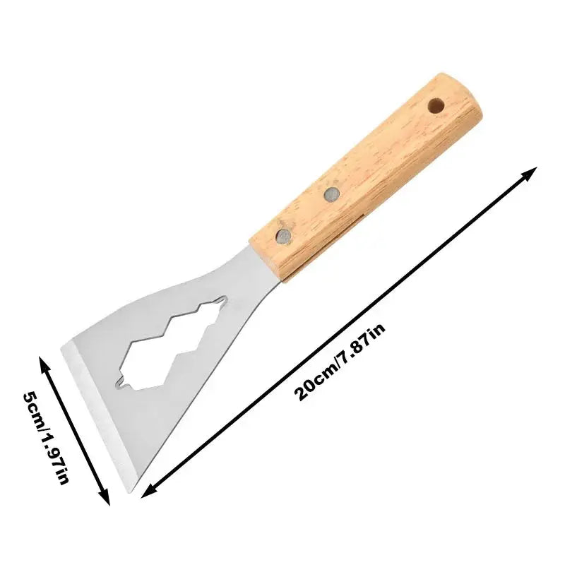 Multifunctional Shovel With Thickened Stainless Steel Construction And Long Ergonomic Handle For Household Dust Scraping