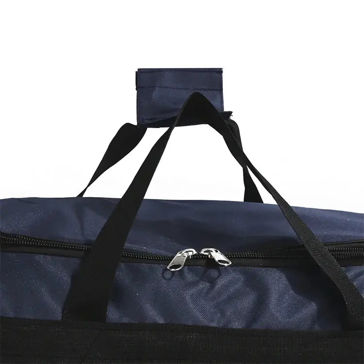 Simples Market large capacity travel luggage bag in navy blue with zipper closure and multiple pockets for outdoor travel